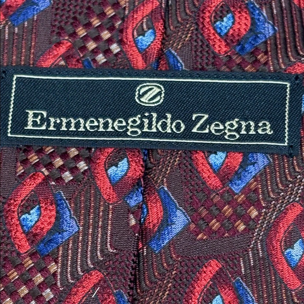 Ermenegildo Zegna Necktie Silk Geometric‎